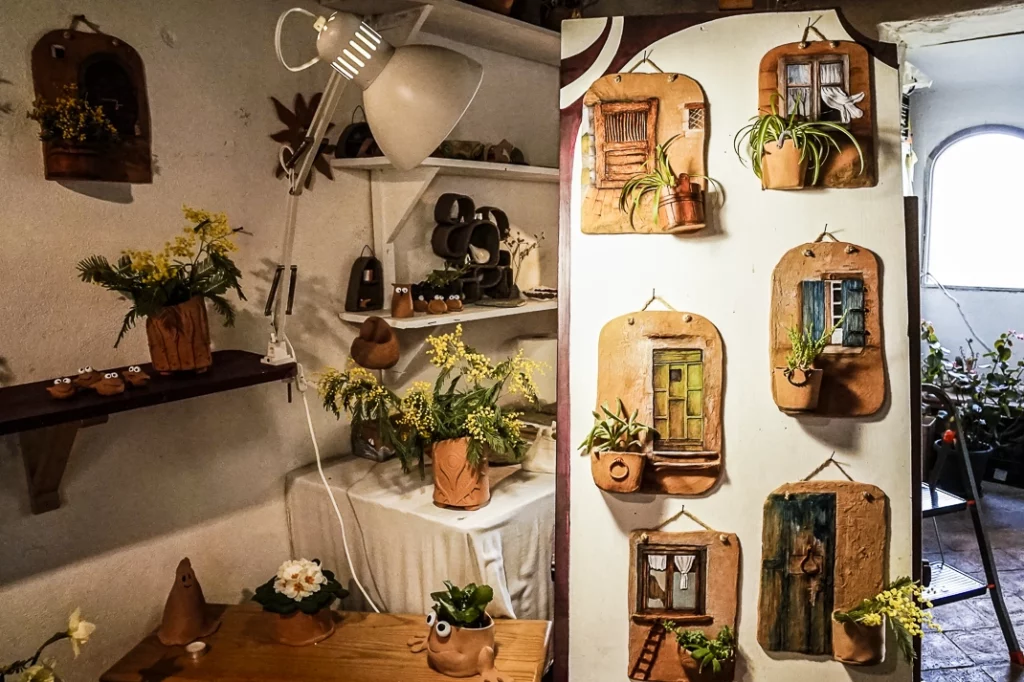 Arte delle piante a Calcata