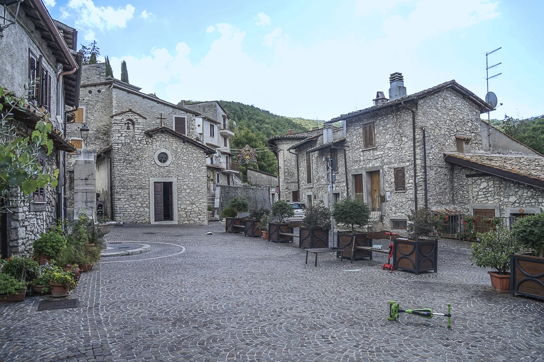 Piazza di un paese italiano